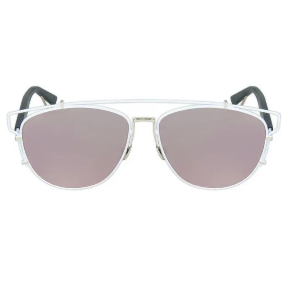 New White & Pink Dior Technologic Reflective Mirrored Sunglasses New - Picture 2 of 9